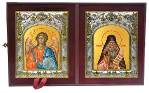 Складень Ангел Хранитель и Анатолий Оптинский, апостол