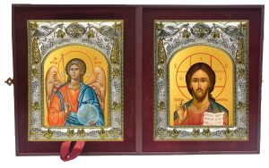 Складень Ангел Хранитель и Господь Вседержитель