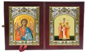 Складень Ангел Хранитель и Вера, Надежда, Любовь и их матерь София мученицы