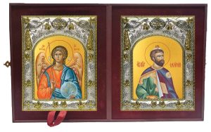 Складень Ангел Хранитель и Моисей пророк