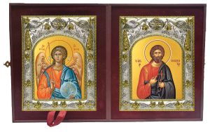 Складень Ангел Хранитель и Кодрат Никомидийский, мученик