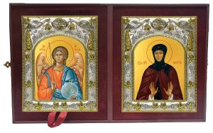 Складень Ангел Хранитель и Марина Берийская (Македонская), преподобная
