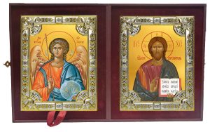 Складень Ангел Хранитель и Господь Вседержитель