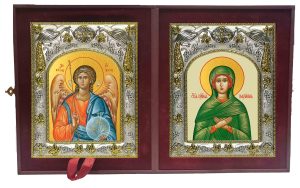 Складень Ангел Хранитель и Мариамна праведная