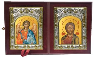 Складень Ангел Хранитель и Господь Вседержитель