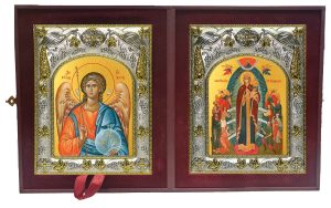 Складень Ангел Хранитель и Всех скорбящих Радость, икона Божией Матери