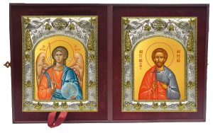 Складень Ангел Хранитель и Максим Маркианопольский (Мизийский), мученик