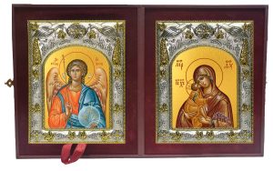 Складень Ангел Хранитель и Донская Божия Матерь