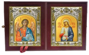Складень Ангел Хранитель и Агния Римская дева мученица