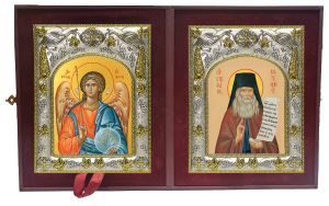 Складень Ангел Хранитель и Стефан Вятский