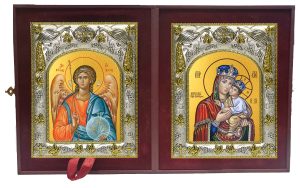 Складень Ангел Хранитель и Киево-Братская икона Божией Матери