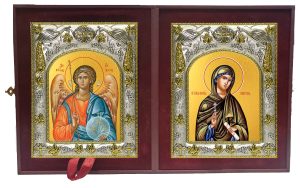 Складень Ангел Хранитель и Ксения (Евсевия) Миласская, диакониса