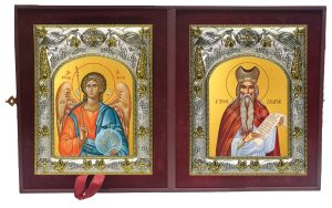 Складень Ангел Хранитель и Захария пророк