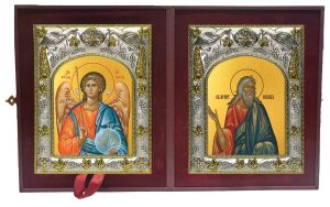 Складень Ангел Хранитель и Исаак праотец