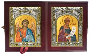 Складень Ангел Хранитель и Давид царь и пророк