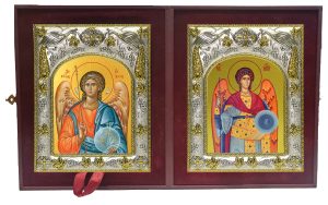 Складень Ангел Хранитель и Михаил Архангел