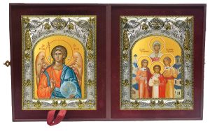 Складень Ангел Хранитель и Вера, Надежда, Любовь и их матерь София мученицы