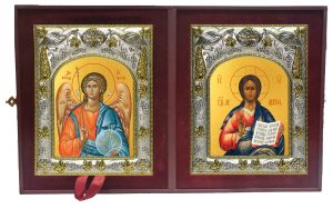 Складень Ангел Хранитель и Господь Вседержитель