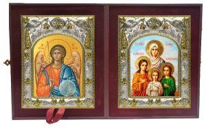 Складень Ангел Хранитель и Вера, Надежда, Любовь и их матерь София мученицы