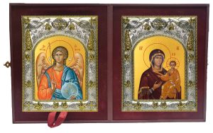 Складень Ангел Хранитель и Смоленская икона Божией Матери