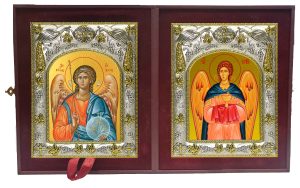 Складень Ангел Хранитель и Рафаил Архангел