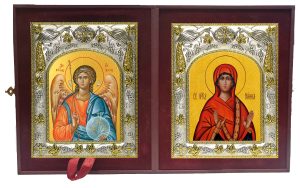 Складень Ангел Хранитель и Нонна Назианзская праведная