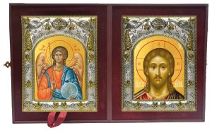 Складень Ангел Хранитель и Господь Вседержитель