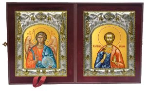 Складень Ангел Хранитель и Богдан (Феодот) Адрианопольский мученик
