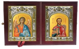 Складень Ангел Хранитель и Максим Африканский (Карфагенский), Петрийский, мученик