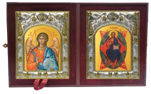Складень Ангел Хранитель и Спас в Силах