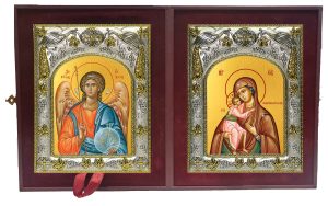 Складень Ангел Хранитель и Феодоровская(Федоровская) икона Божией Матери