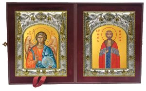 Складень Ангел Хранитель и Феодор (Фёдор) Черниговский