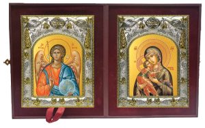 Складень Ангел Хранитель и Владимирская икона Божией Матери