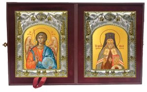 Складень Ангел Хранитель и Николай Японский (Касаткин)