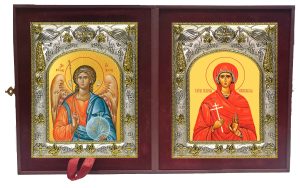 Складень Ангел Хранитель и Иулиания Илиопольская
