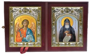 Складень Ангел Хранитель и Кукша Одесский преподобный