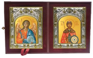 Складень Ангел Хранитель и Александр Невский, благоверный князь