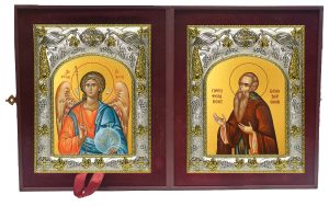 Складень Ангел Хранитель и Ферапонт Белозерский