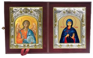Складень Ангел Хранитель и София святая мученица