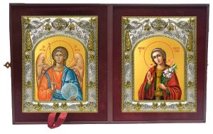 Складень Ангел Хранитель и Мирослава Константинопольская, мученица