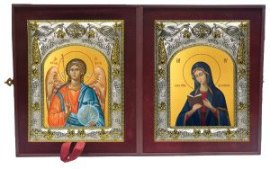 Складень Ангел Хранитель и Калужская икона Божией Матери
