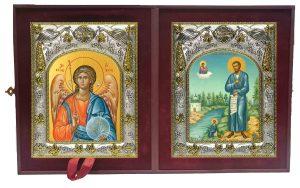 Складень Ангел Хранитель и Семён (Симеон) Верхотурский праведный