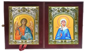 Складень Ангел Хранитель и Василисса Римская