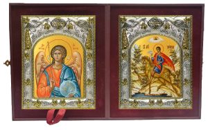 Складень Ангел Хранитель и Трифон мученик