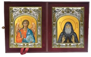 Складень Ангел Хранитель и Гавриил (Ургебадзе) архимандрит, преподобный