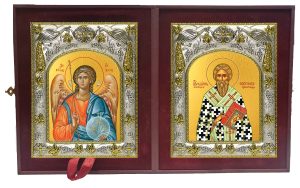 Складень Ангел Хранитель и Иоанн (Иван) Постник
