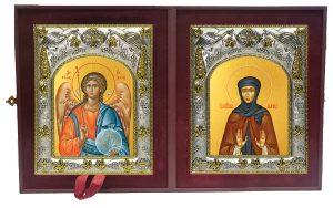 Складень Ангел Хранитель и Марина преподобная