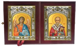 Складень Ангел Хранитель и Анатолий Константинопольский