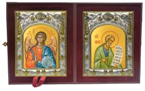 Складень Ангел Хранитель и Иаков (Яков), брат Господень, апостол