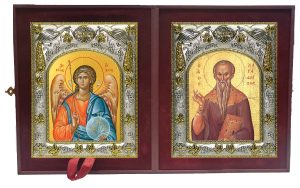 Складень Ангел Хранитель и Харлампий священномученик